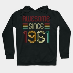 Vintage Awesome Since 1961 Hoodie